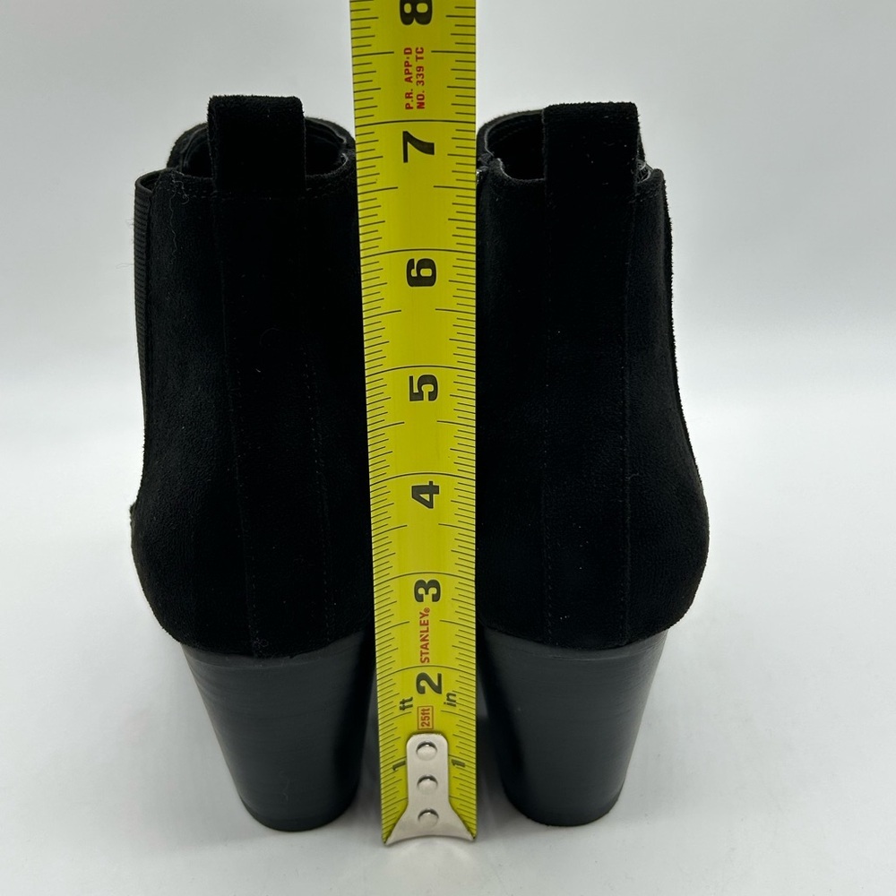 DV by Dolce Vita Collyns Black Faux Suede Ankle Booties Size 8 New With Box - Picture 8 of 12